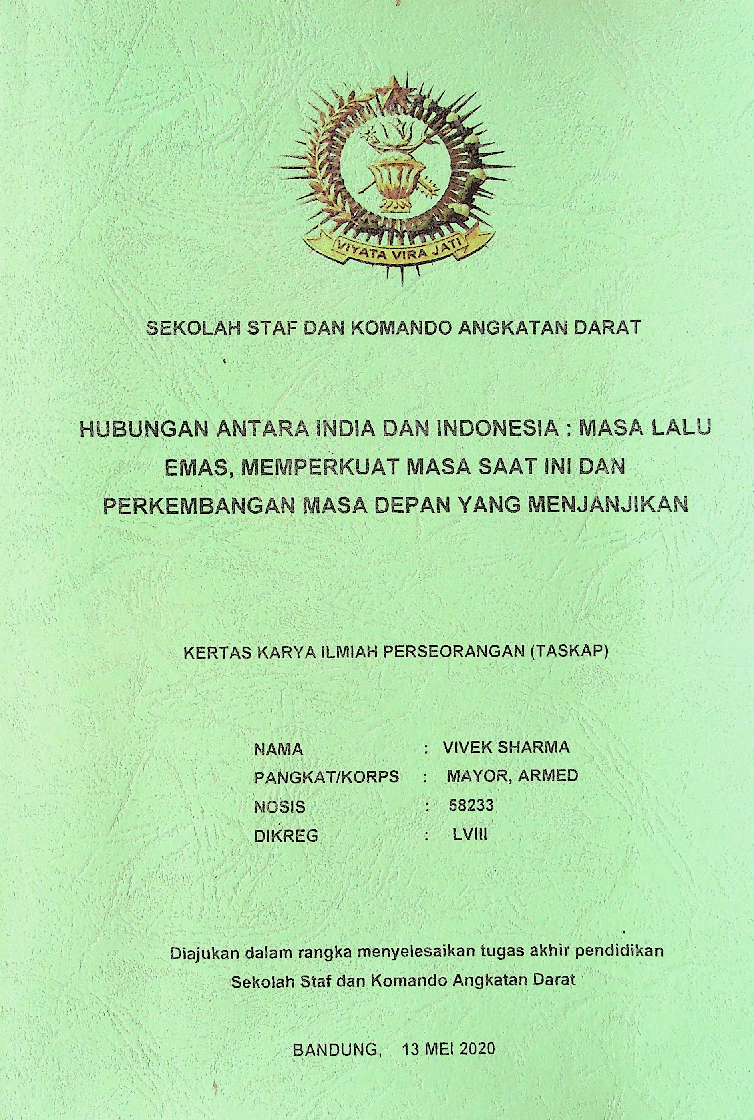 PNS HUBUNGAN ANTARA INDIA DAN INDONESIA MASA LALU EMAS MEMPERKUAT MASA SAAT INI DAN PERKEMBANGAN
